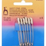 PONY saspraužamās drošības adatas 51 mm 84405 šūšanas un rokdarbu piederums