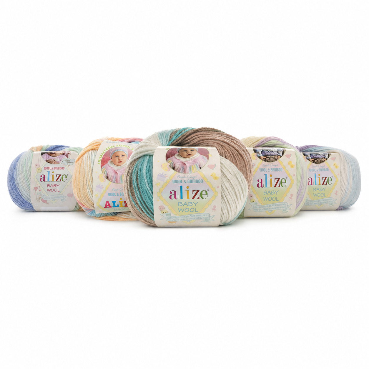 ALIZE BABY WOOL BATIK ALIZE BABY WOOL BATIK - maiga bērnu vilnas dzija ar krāsu pārejām (antibakteriāla) - Image 1