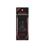ChiaoGoo RED circular knitting needles 80cm stainless steel with matte finish and smooth cable