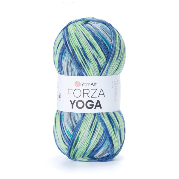 YarnArt Forza Yoga 2503 self striping sock yarn wool polyamide skein