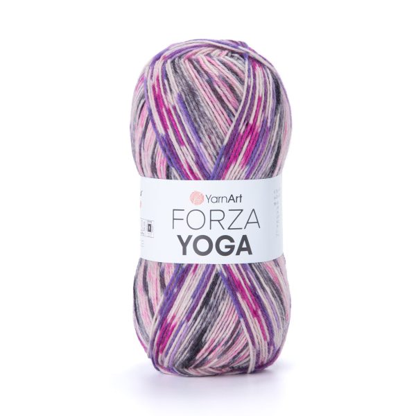 YarnArt Forza Yoga 2505 self striping sock yarn wool polyamide skein