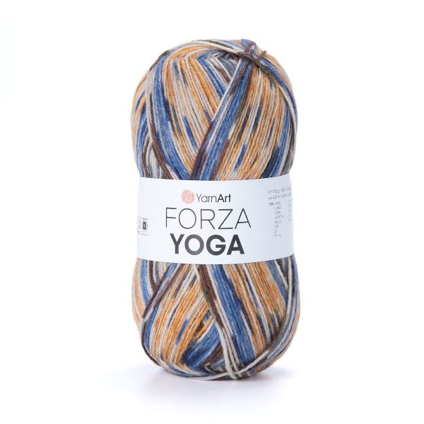YarnArt Forza Yoga 2506 self striping sock yarn wool polyamide skein