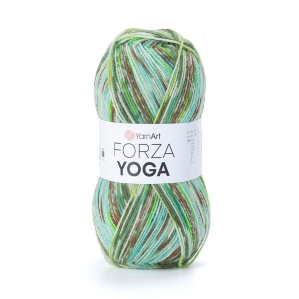 YarnArt Forza Yoga 2507 self striping sock yarn wool polyamide skein