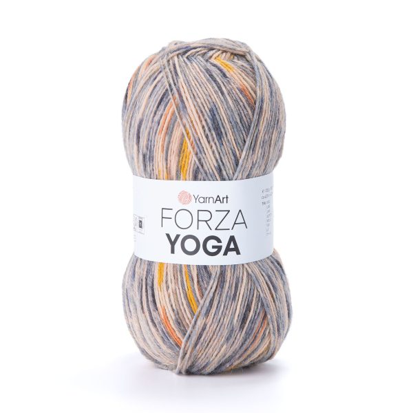 YarnArt Forza Yoga 2508 self striping sock yarn wool polyamide skein