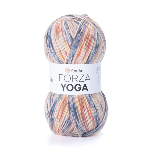 YarnArt Forza Yoga 2510 self striping sock yarn wool polyamide skein