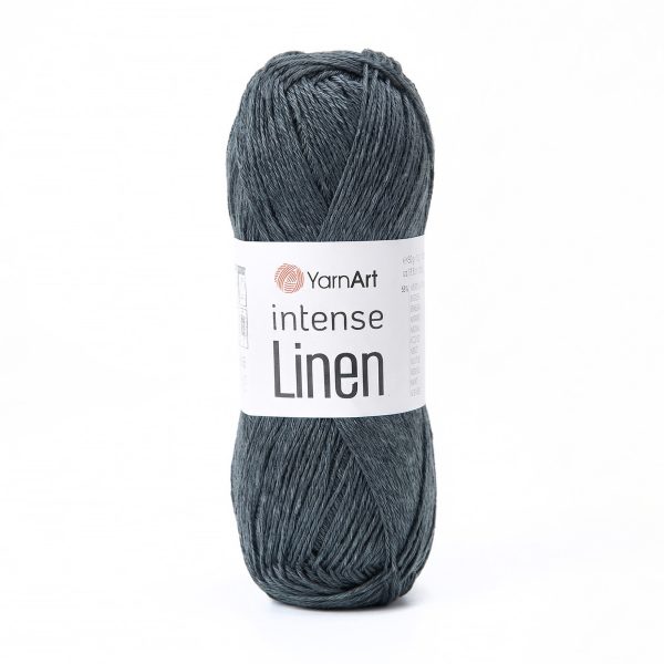 YarnArt Intense Linen summer yarn skein 4134, linen viscose blend lightweight yarn