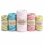 YARNART PAPIRO MELANGE - rafijas dzija somām, cepurēm un vasaras aksesuāriem