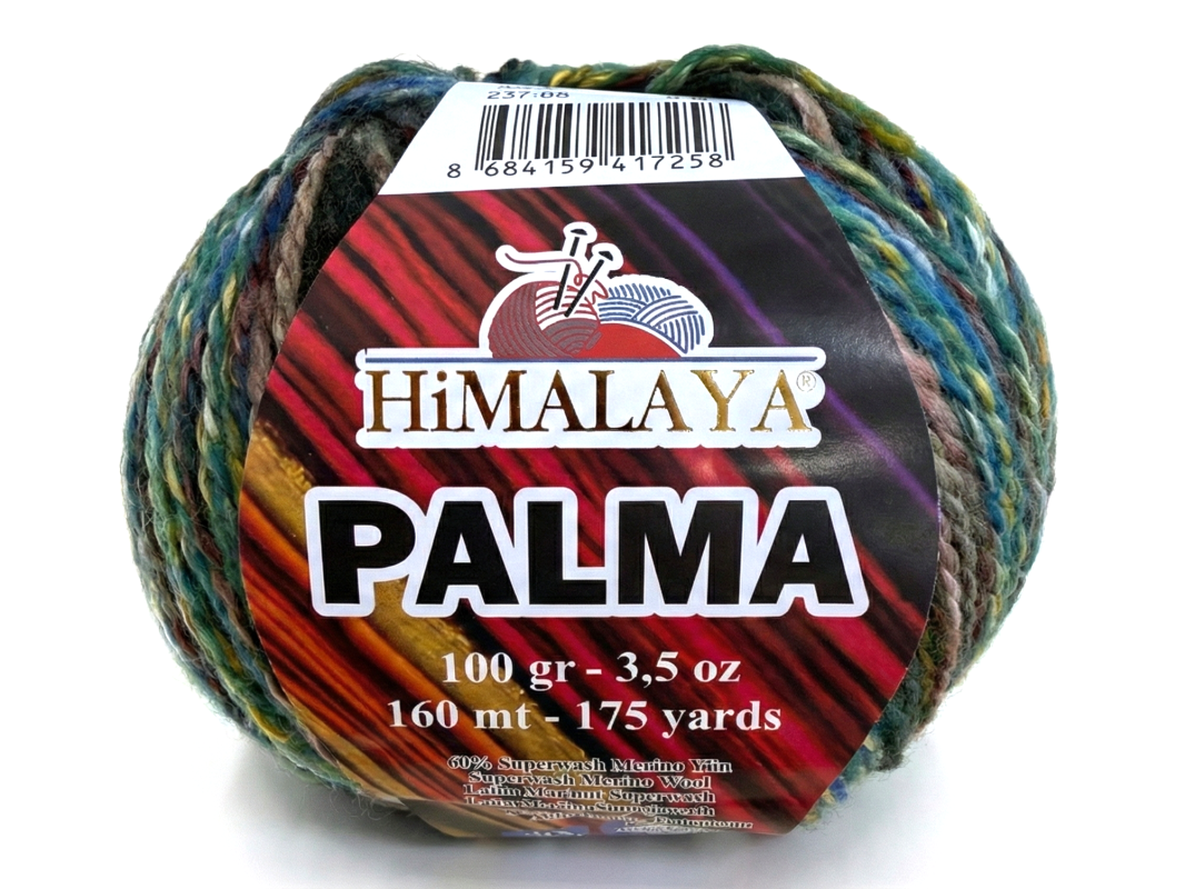 Himalaya Palma yarn – self-patterning merino blend yarn for knitting and crochet
