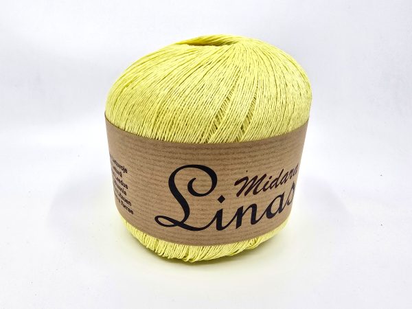 Midara Linas linen yarn skein, 100% linen lace yarn for summer knitting and crochet, color 312