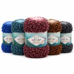 ALIZE PUFFY FINE OMBRE BATIK - cilpiņdzija ar krāsu pārejām plediem