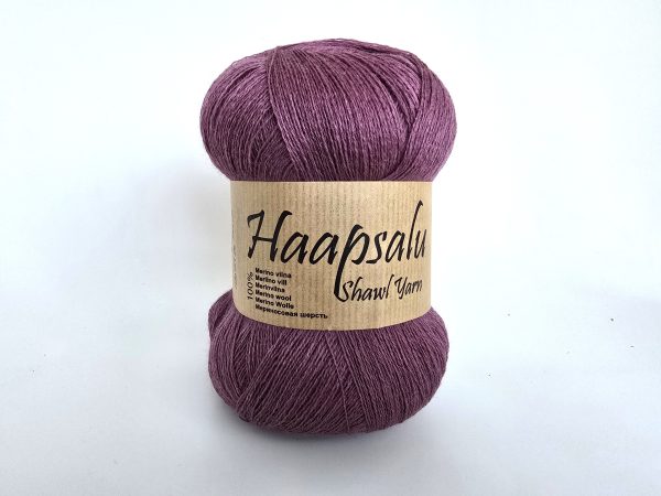 Midara Haapsalu shawl yarn skein, fine lace yarn for knitting delicate lace shawls, color 775