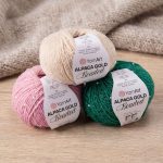 YARNART ALPACA GOLD BEADED